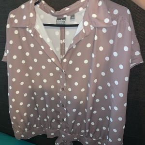 Polka dot blouse
